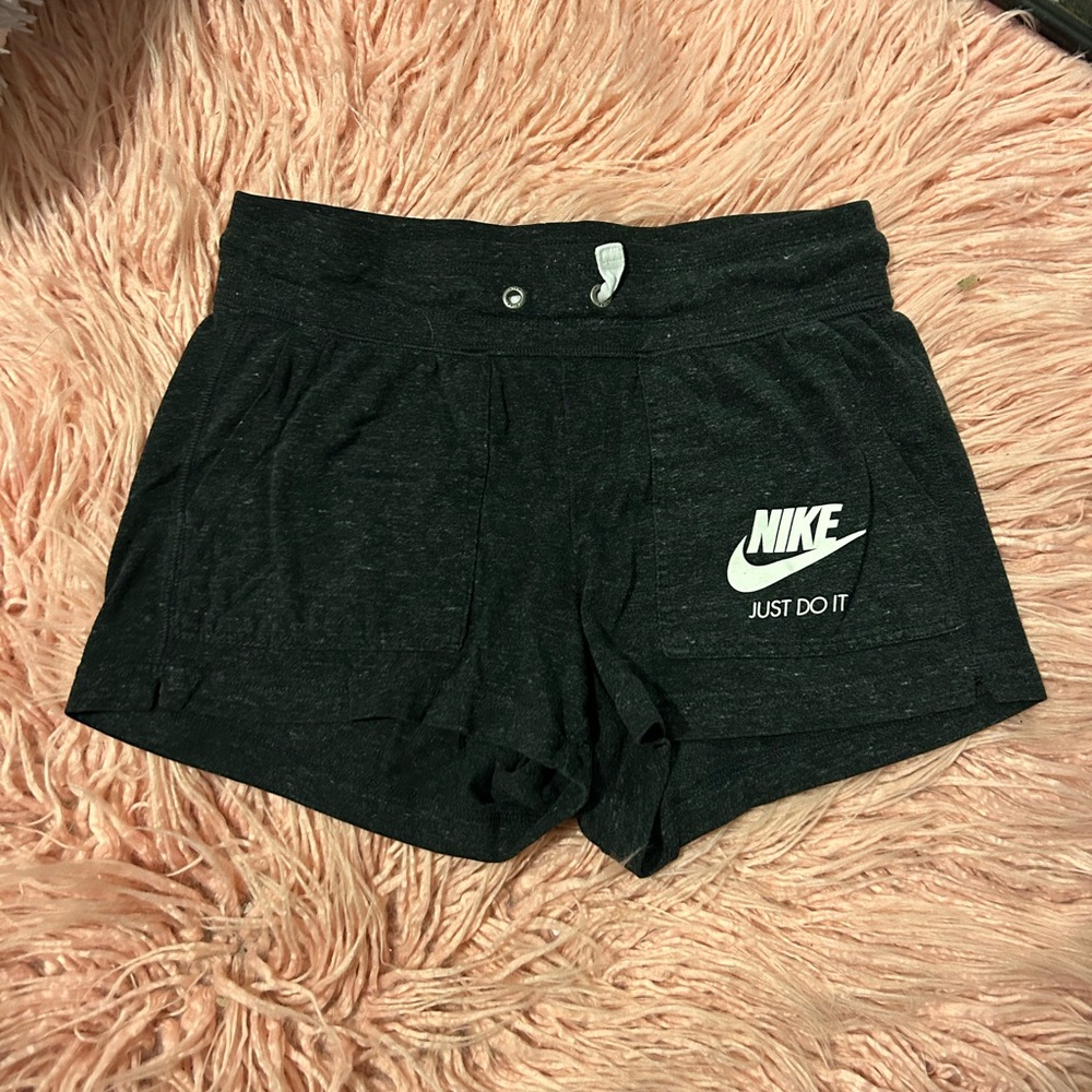 Nike washed black/gray jersey shorts size small